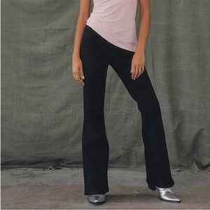West Of Melrose V Front Low Rise Flare Pants. NWOT